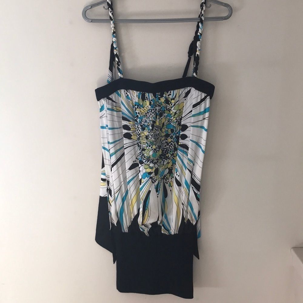 BEBE Silk/Spandex Printed Party Dress - Picture 8 of 11